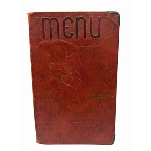 Vintage Cafe Menu 1920's - 1930's DINNER RESTAURANT CAFE - Gilliam & Upshaw
